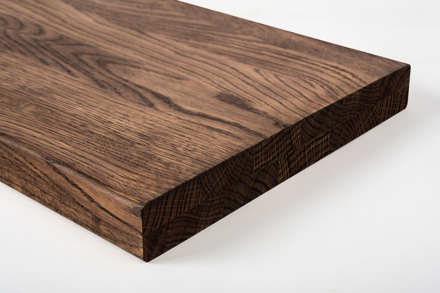 Shelf Stair tread Riser Windowsill Oak A/B, full stave lamellas, 40 mm, 2-layer, Walnut oil