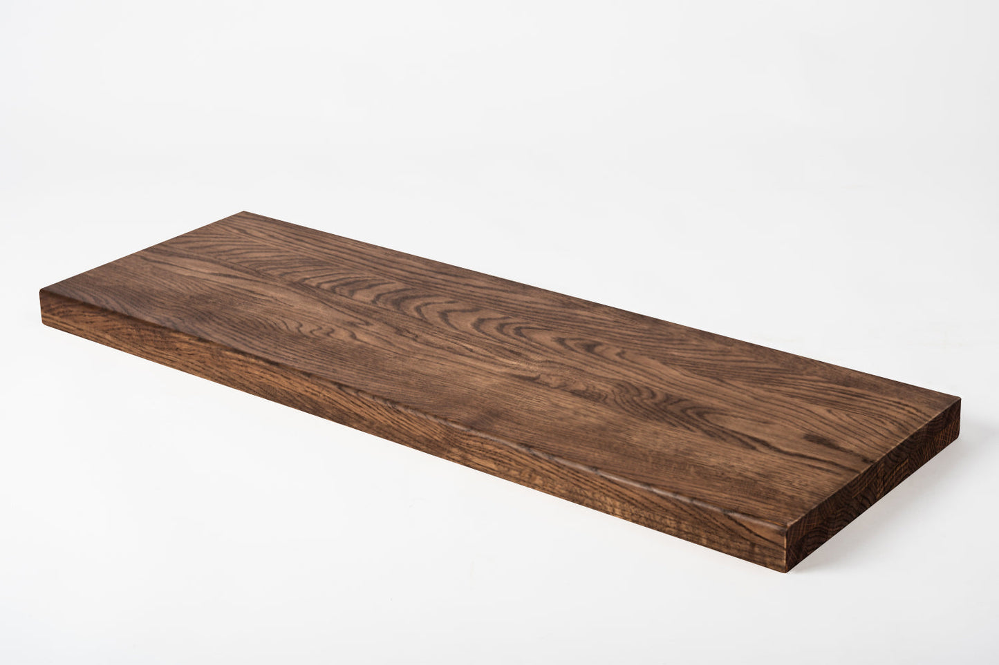 Shelf Stair tread Riser Windowsill Oak A/B, full stave lamellas, 40 mm, 2-layer, Walnut oil