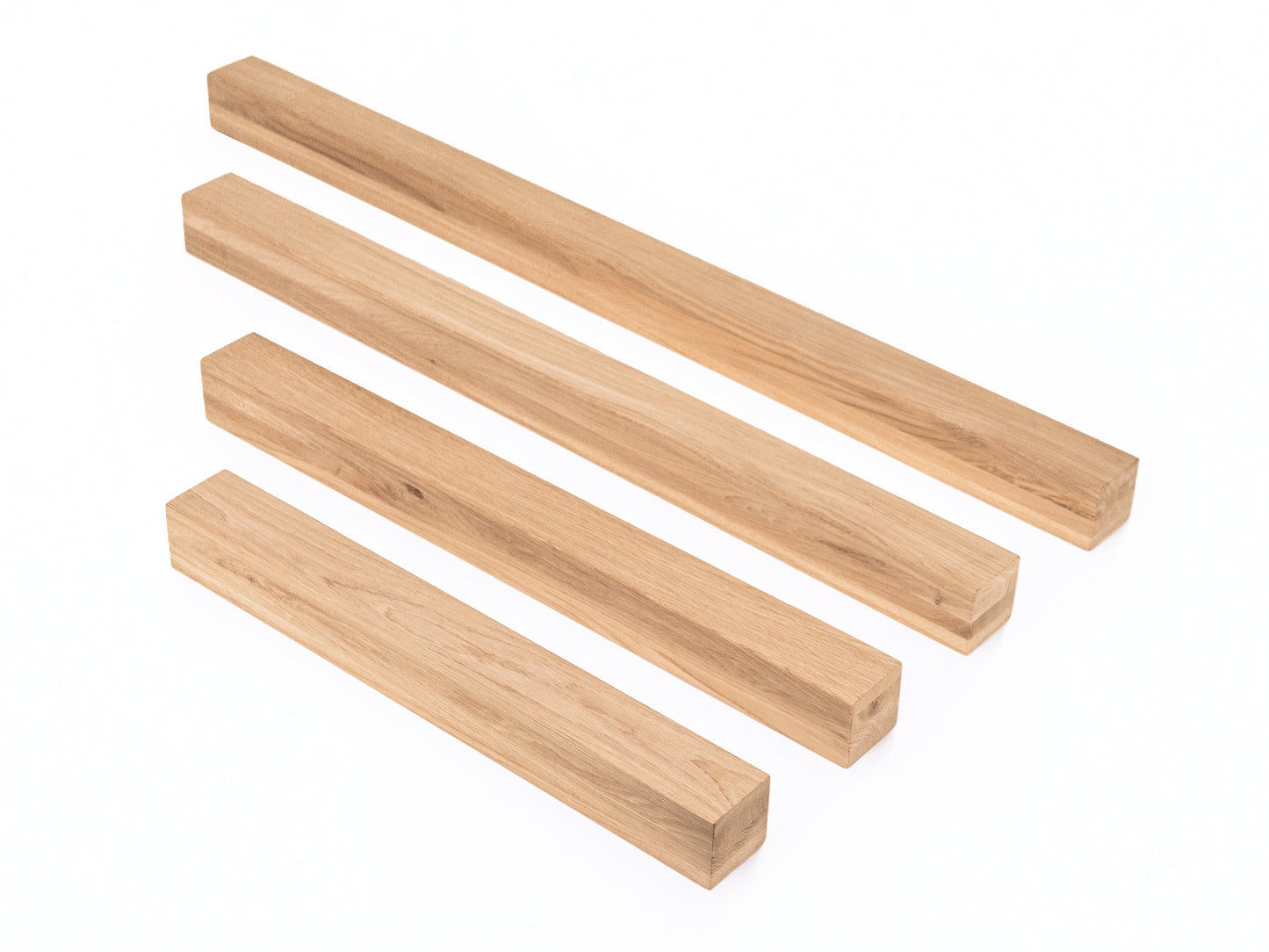 Glulam oak beam A/B 70x70 mm untreated, square timber, solid wood
