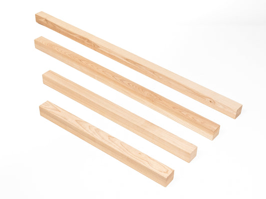 Glulam ash beam A/B 50x50 mm untreated, square timber, solid wood