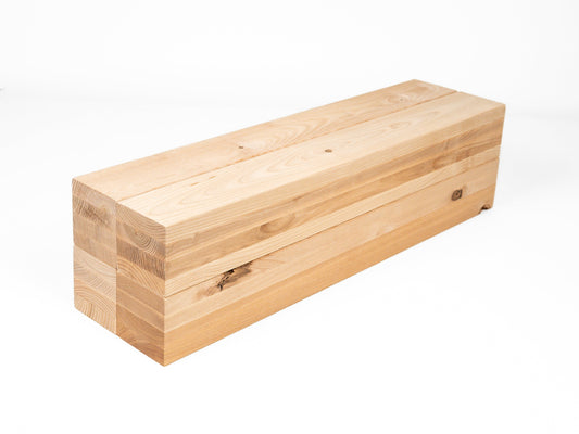 Belka klejona warstwowo z jesionu Rustykalna 100x100 mm, twardy woskowy olej naturalny biały, drewno lite, kantówka