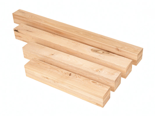 Belka klejona warstwowo z jesionu Rustykalna 100x100 mm, niewykończona, drewno lite, kantówka