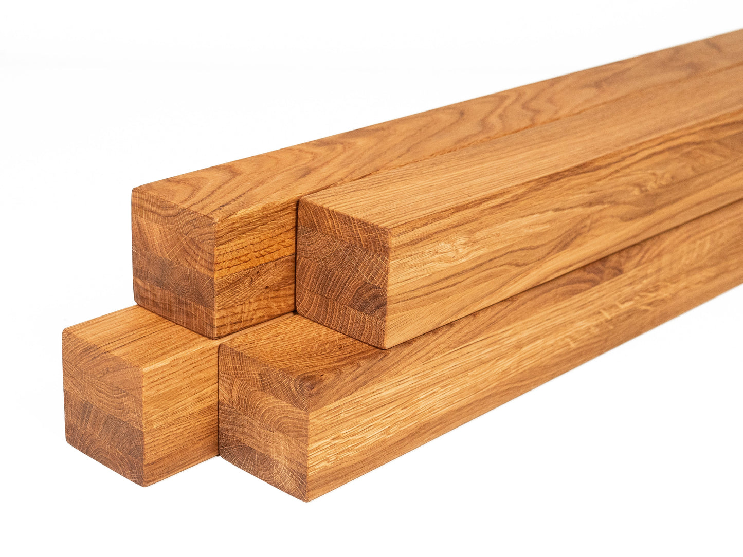 Belka dębowa klejona A/B 70x70 mm, olej naturalny, kwadratowa, lite drewno