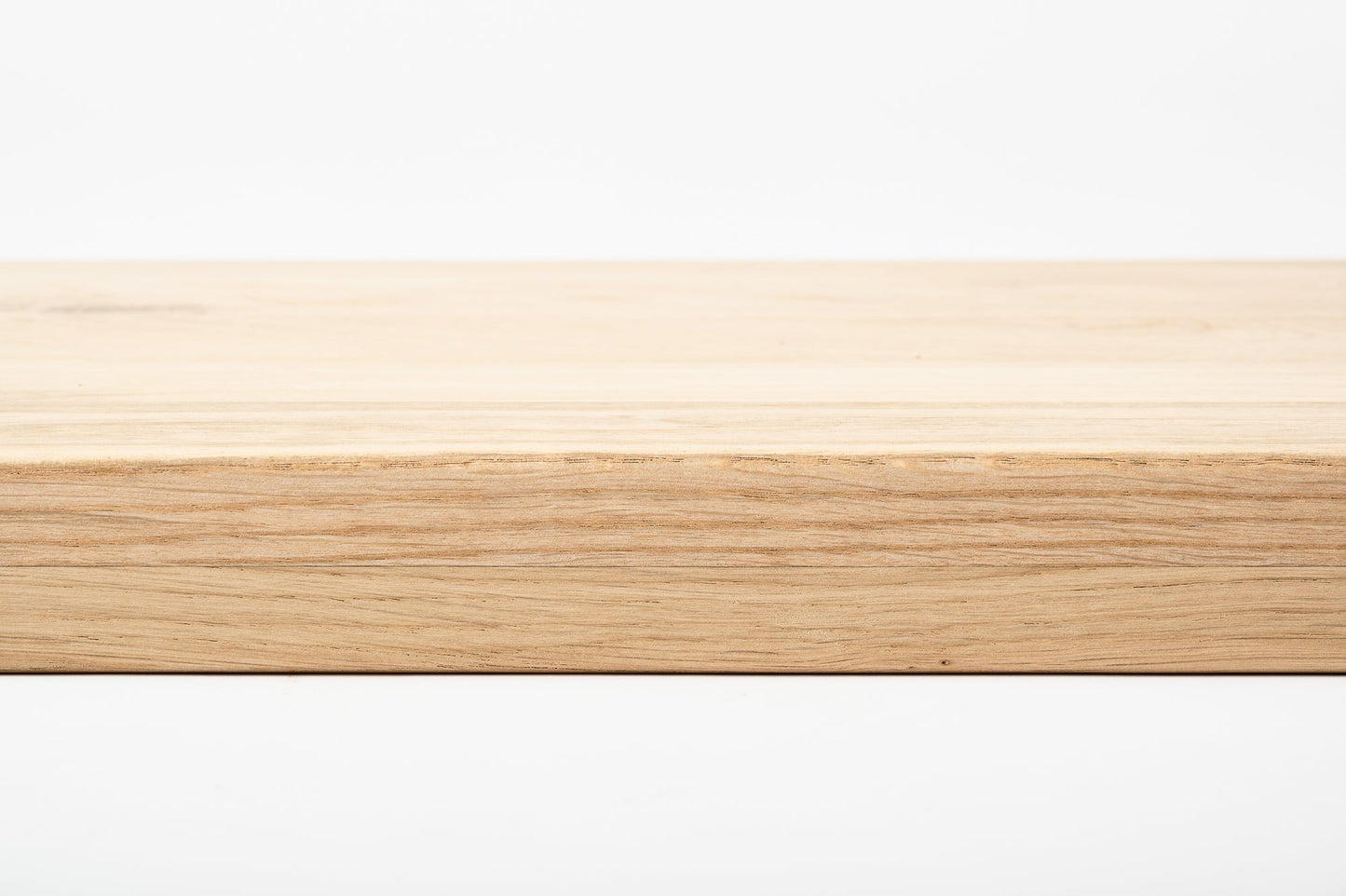 Shelf Stair tread Riser Windowsill Oak A/B, full stave lamellas, 40 mm, 2-layer, Unfinished