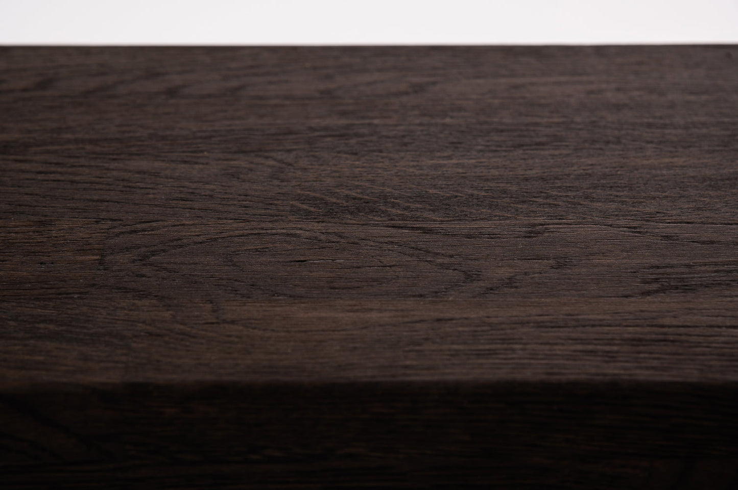 Stair tread Windowsill with overhang Smoked Oak Rustic, finger jointed lamellas, 20 mm, Black oil