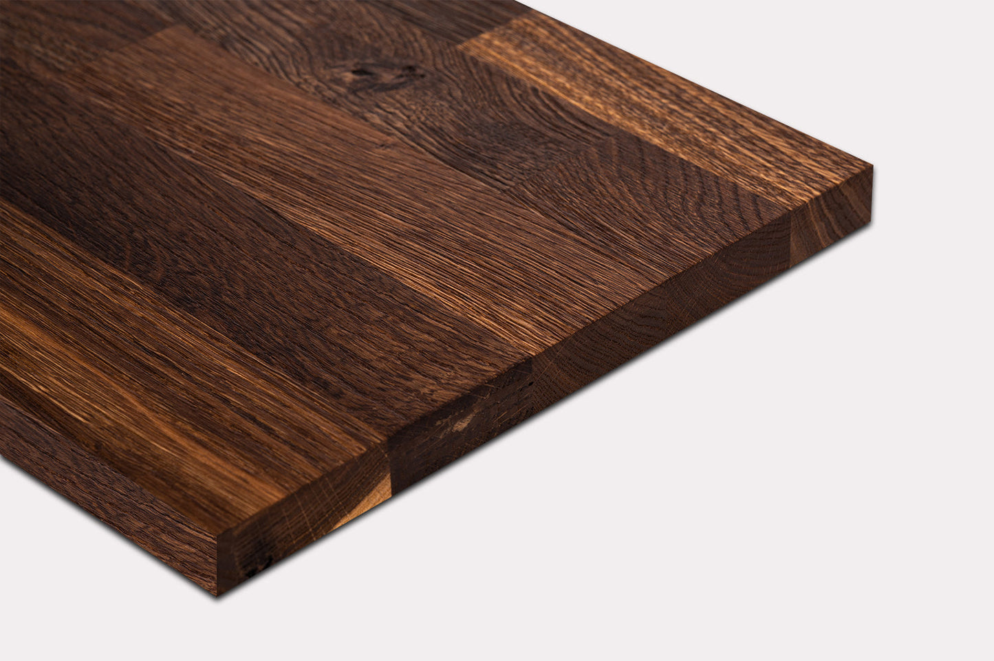 Shelf Stair tread Riser Windowsill Smoked Oak Rustic, finger jointed lamellas, 20 mm, Natural oil