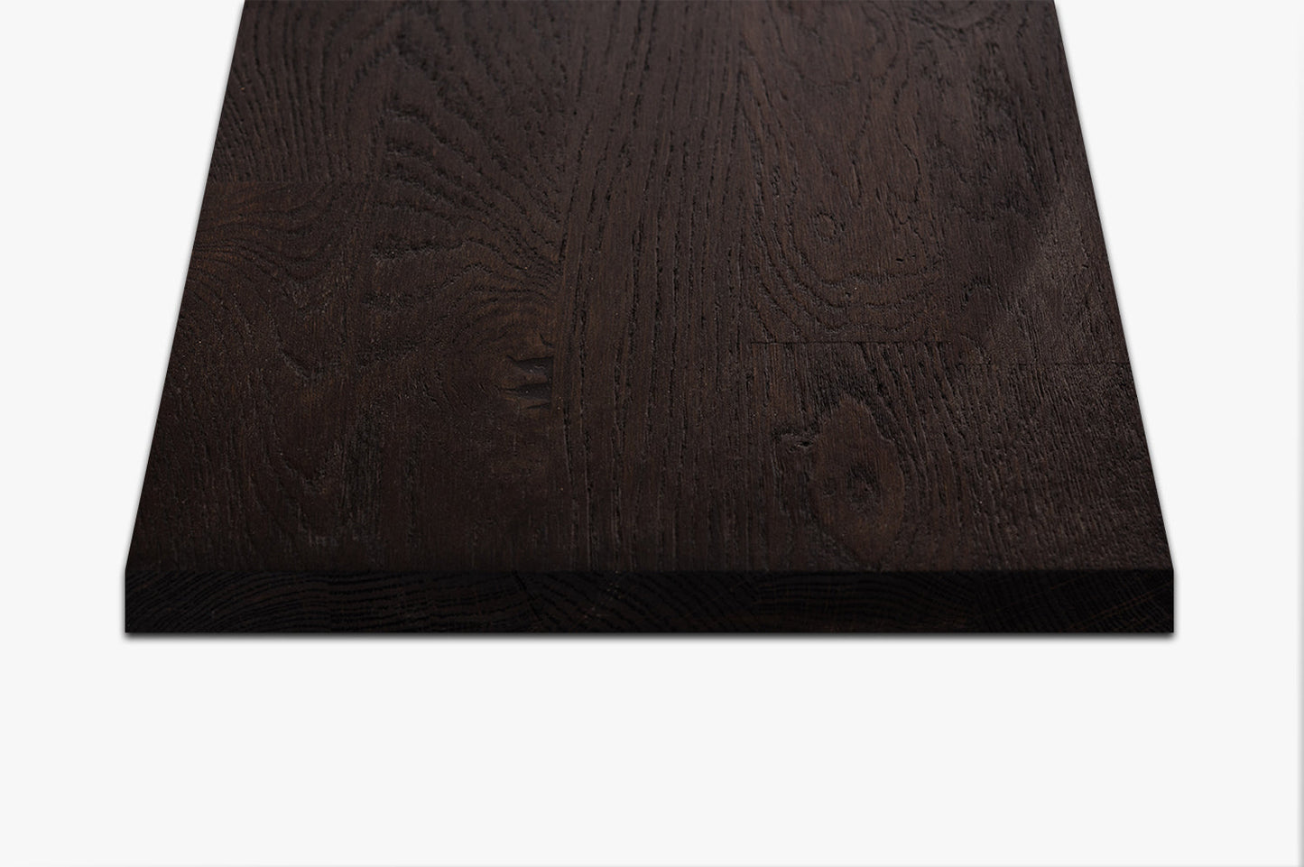 Shelf Stair tread Riser Windowsill Smoked Oak Rustic, finger jointed lamellas, 20 mm, Black oil