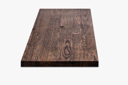 Półka Stopień schodowy Podstopnica Parapet Dąb Rustykalny, lamele mikrowczep, 20 mm, Olej wędzony