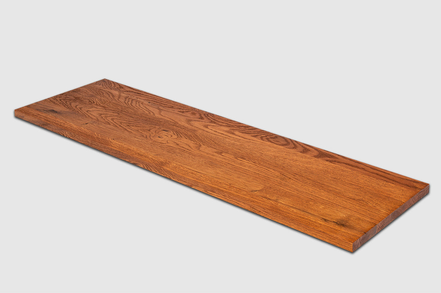 Police Schodnice Podstupnice Parapet Dub A/B, spojované lamely, 26 mm, Třešňový olej