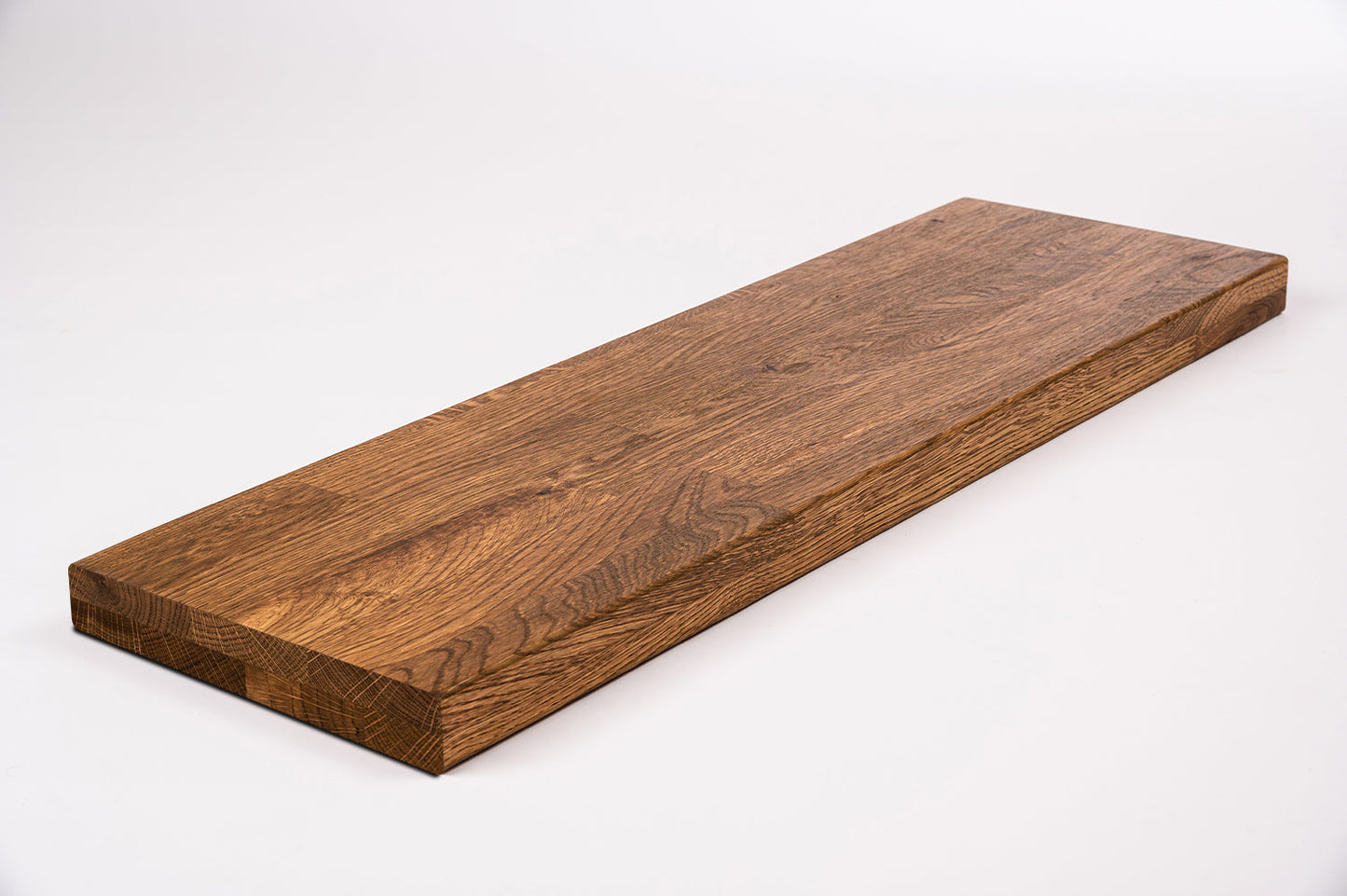 Shelf Stair tread Riser Windowsill Oak Rustic, finger jointed lamellas, 40 mm, 2-layer, Antique oil
