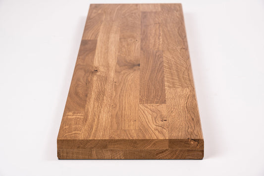 Półka Stopień schodowy Podstopnica Parapet Dąb Rustykalny, lamele mikrowczep, 40 mm, 2-warstwowa, Olej brązowy