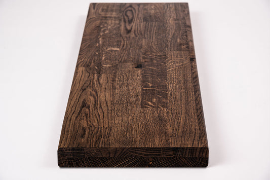 Półka Stopień schodowy Podstopnica Parapet Dąb Rustykalny, lamele mikrowczep, 40 mm, 2-warstwowa, Olej wędzony