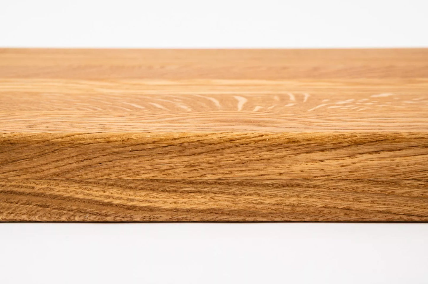 Stopień schodowy Parapet z nawisem Dąb A/B, lamele lite, 20 mm, Naturalne olejowanie