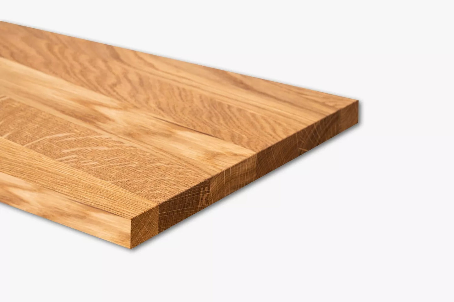 Shelf Stair tread Risers Windowsill Oak A/B, full stave lamellas, 20 mm, Natural oil
