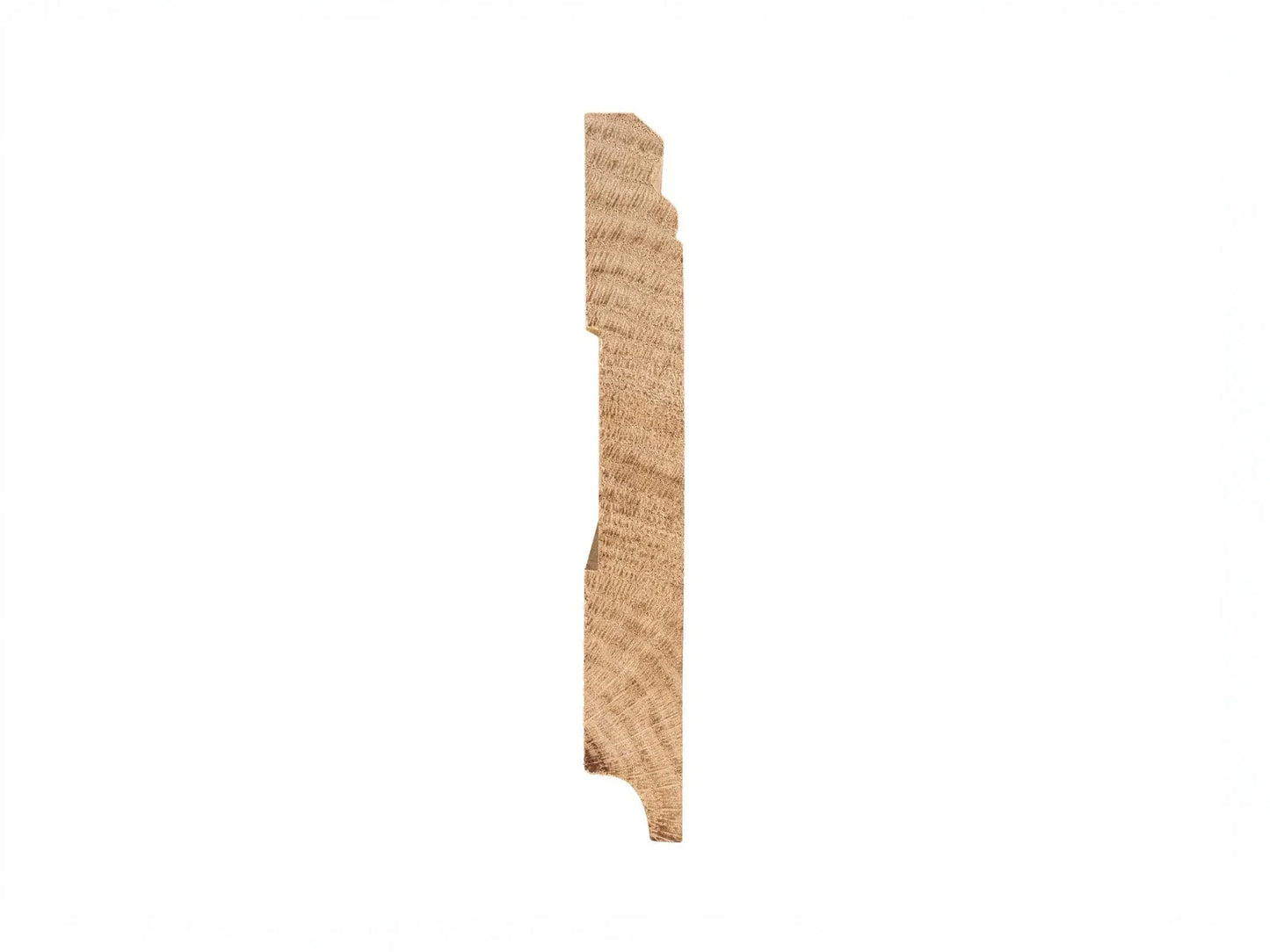 Listwa przypodłogowa z litego dębu w klasie A/B, 20×150 mm, długość 1,5–2,5 m, profil Hamburg, wykończona twardym olejem woskowym białym