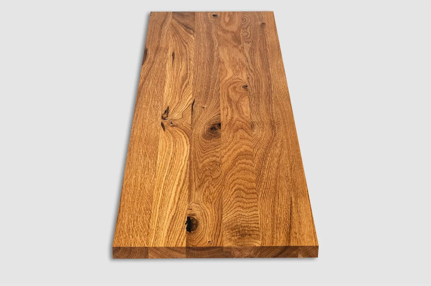 Shelf Stair tread Risers Windowsill Oak Rustic, full stave lamellas, 20 mm, Naturally oiled