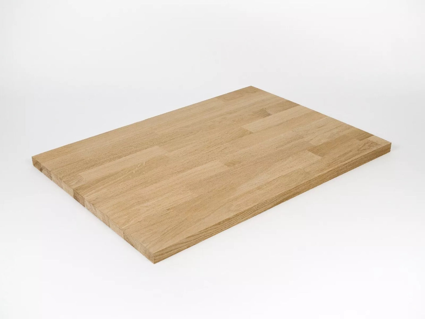Lepená deska s plnými hranami, DIY Jasan A/B, lamely spojované prsty s pevnou šířkou, 26 mm