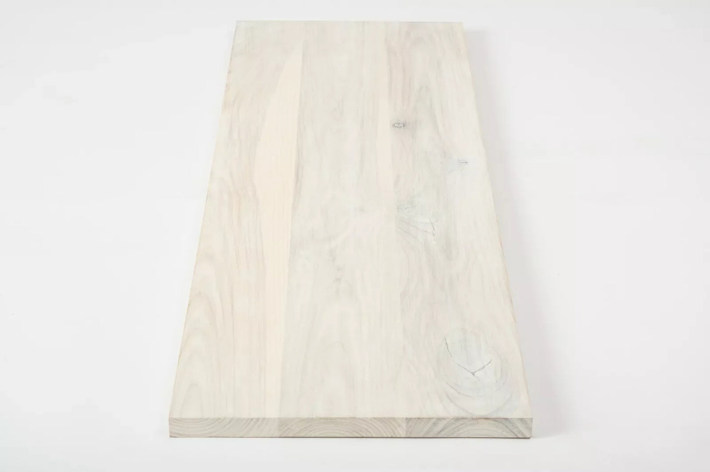Shelf Stair tread Risers Windowsill Ash Rustic, full stave lamellas, 20 mm, Chalked white oil