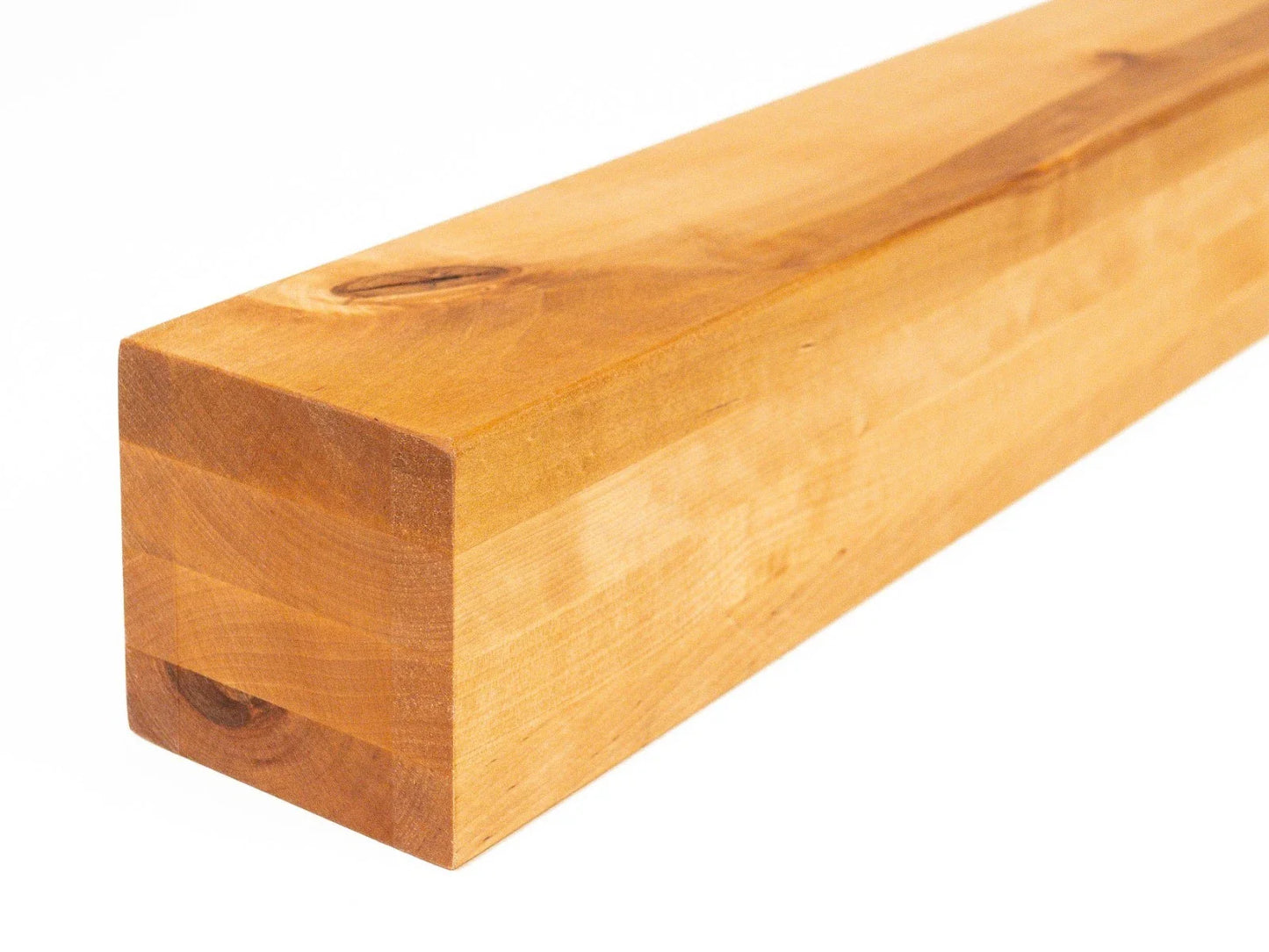 Belka klejona z brzozy Rustykalna 100x100 mm, olej naturalny, kwadratowy przekrój, lite drewno
