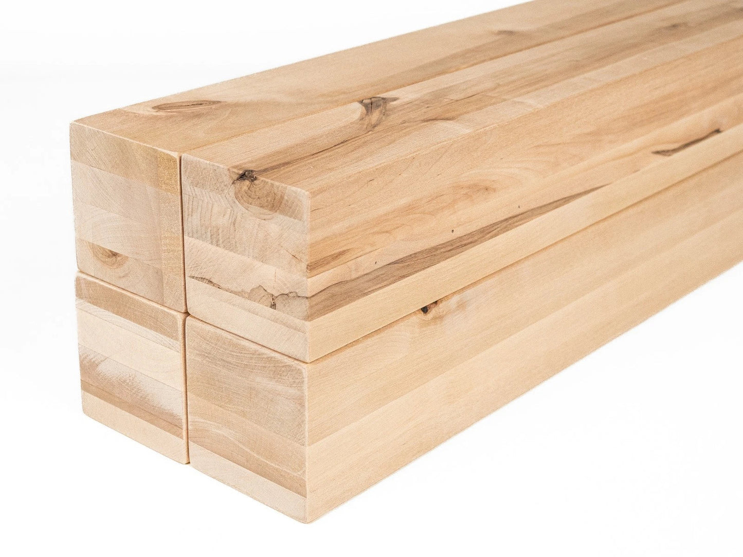 Belka klejona z brzozy Rustykalna 100x100 mm, twardy wosk olej biały naturalny, kwadratowy przekrój, lite drewno