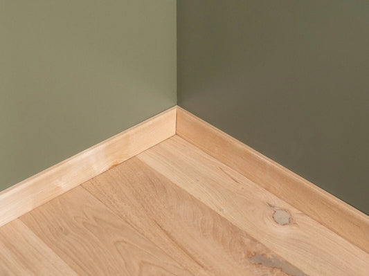 Masivní lišta Bříza A/B 20x52 Tvrdý voskový olej Přírodní bílý 1,5-2,5m Zakřivená