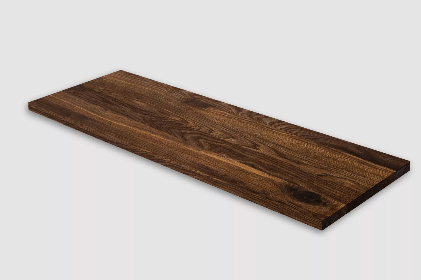 Shelf Stair tread Risers Windowsill Smoked Oak Rustic, full stave lamellas, 20 mm, Natural oil