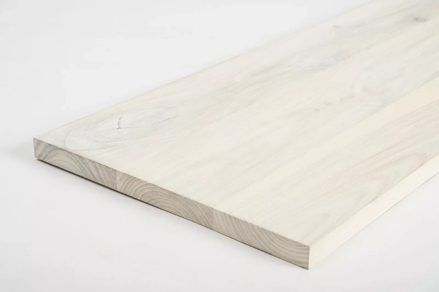 Shelf Stair tread Risers Windowsill Ash Rustic, full stave lamellas, 20 mm, Chalked white oil