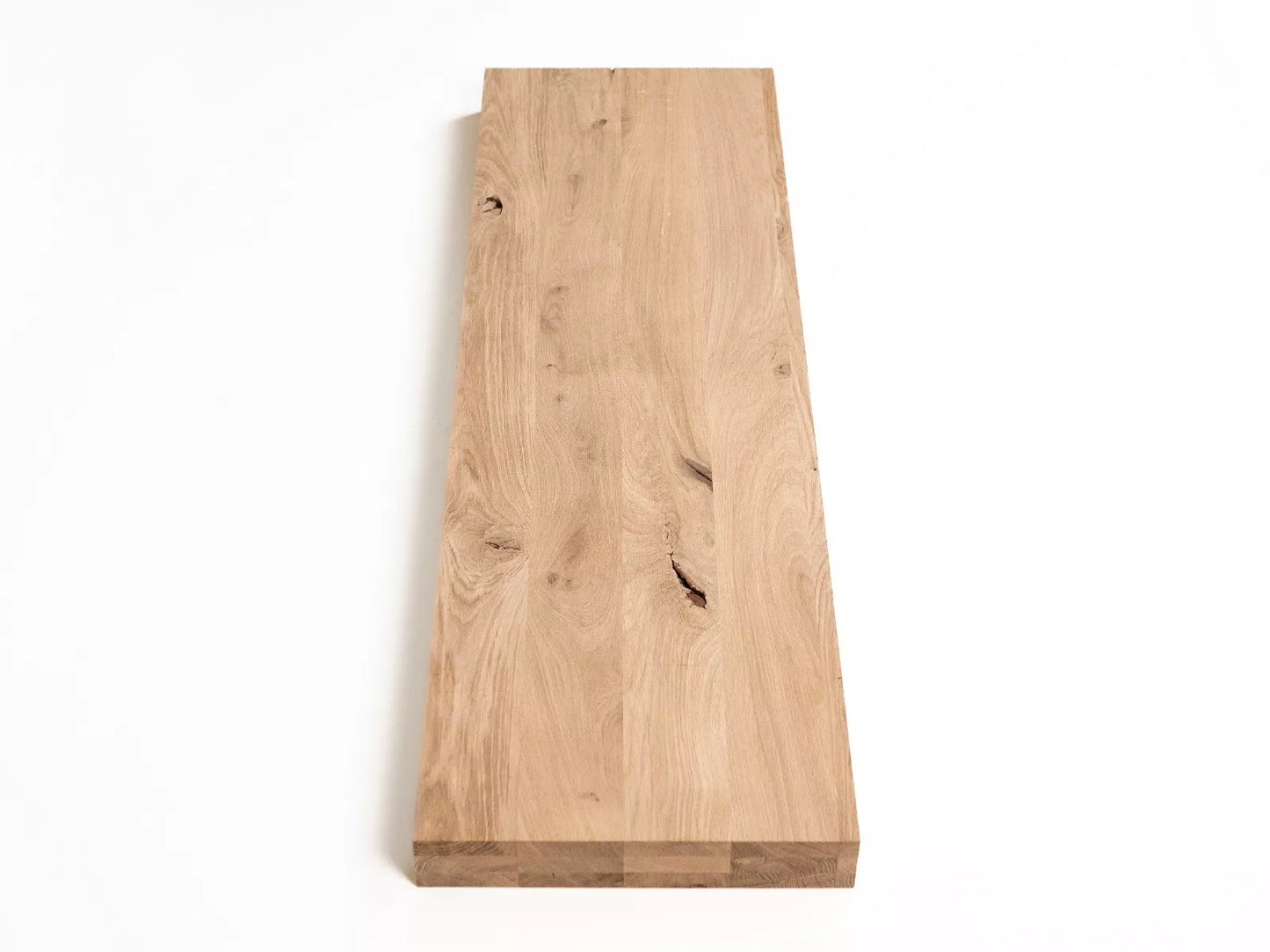 Lepený panel s plnými hranami DIY Oak Rustic, lamely z plných prken s pevnou šířkou, 52 mm, 3vrstvý