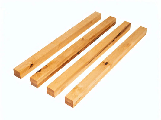 Glulam birch beam Rustic 50x50 mm Natural oil, square timber, solid wood