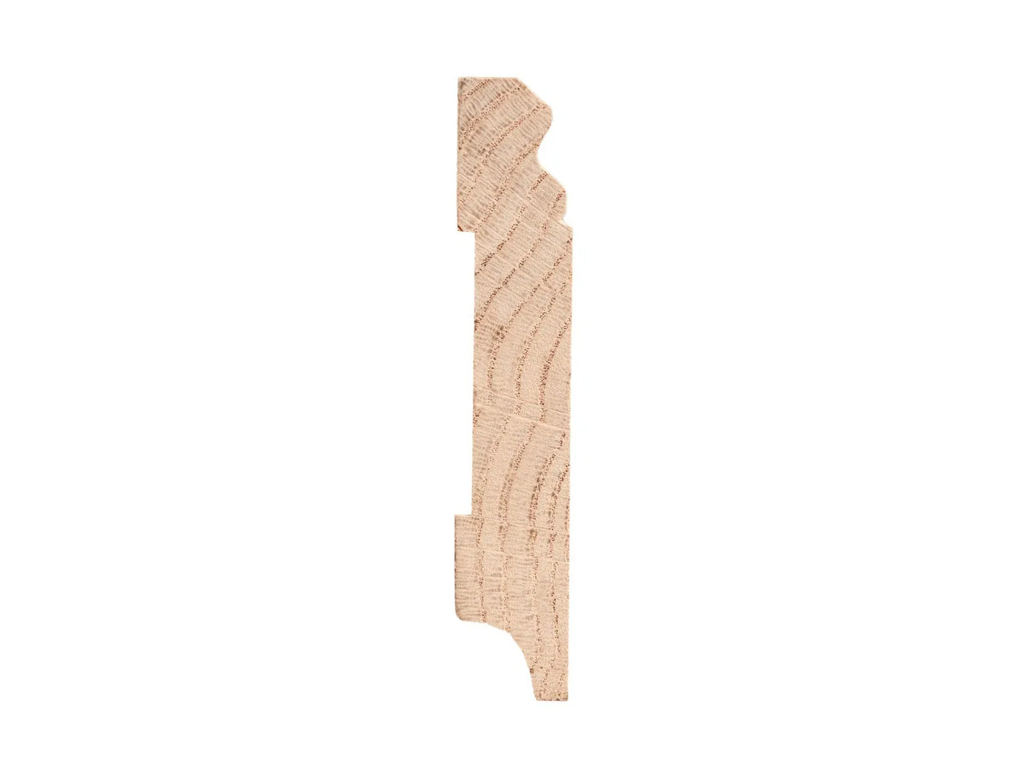 Listwa przypodłogowa z litego dębu w klasie A/B, 20×110 mm, długość 1,5–2,5 m, w wykończeniu surowym (bez powłok), profil Hamburg