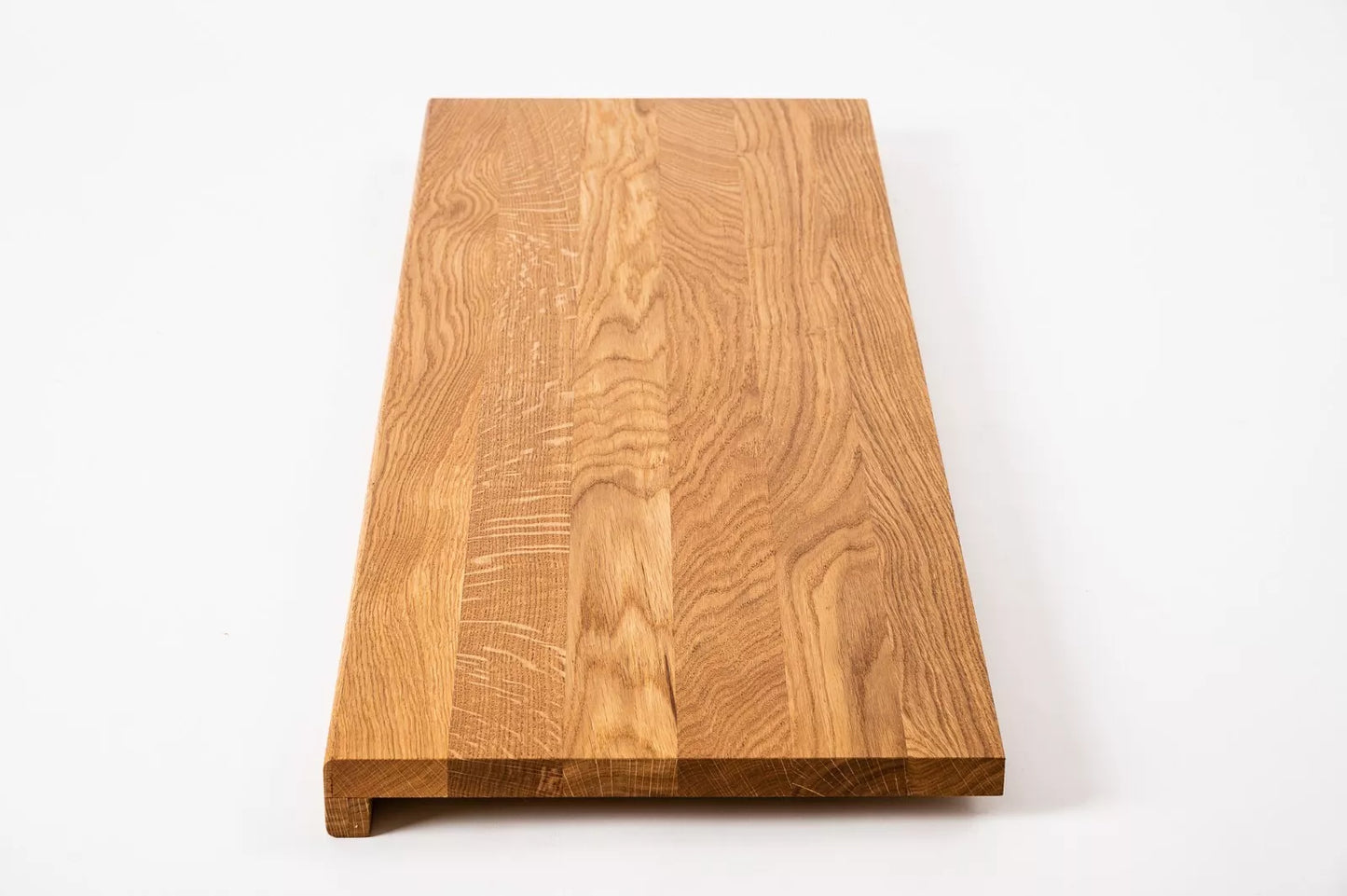 Stopień schodowy Parapet z nawisem Dąb A/B, lamele lite, 20 mm, Naturalne olejowanie