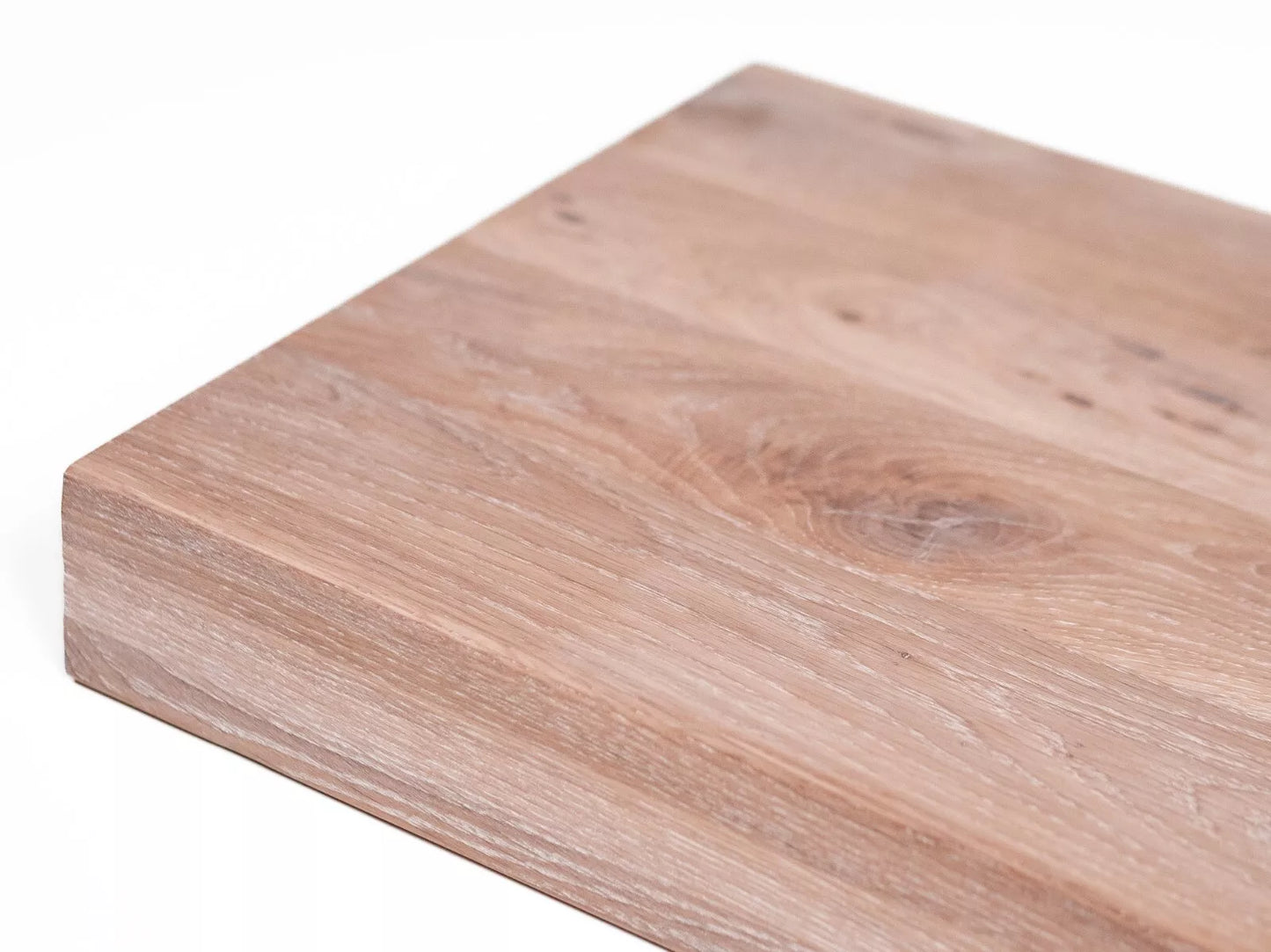 Shelf Stair tread Risers Windowsill Oak Rustic, full stave lamellas, 52 mm, 3-layer, White oil