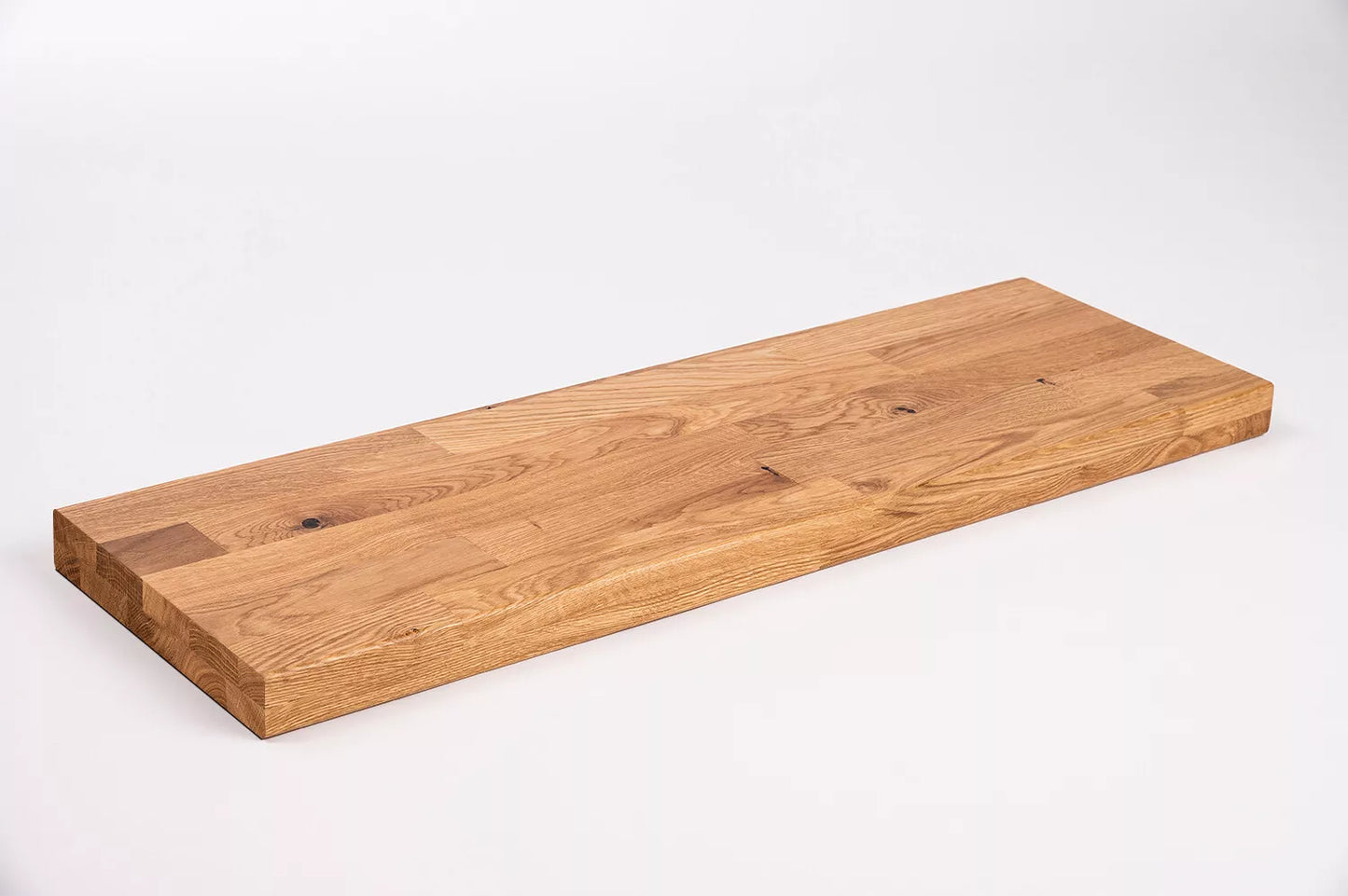 Półka Stopień schodowy Podstopnica Parapet Dąb Rustykalny, lamele mikrowczep, 40 mm, 2-warstwowa, Matowe lakierowanie