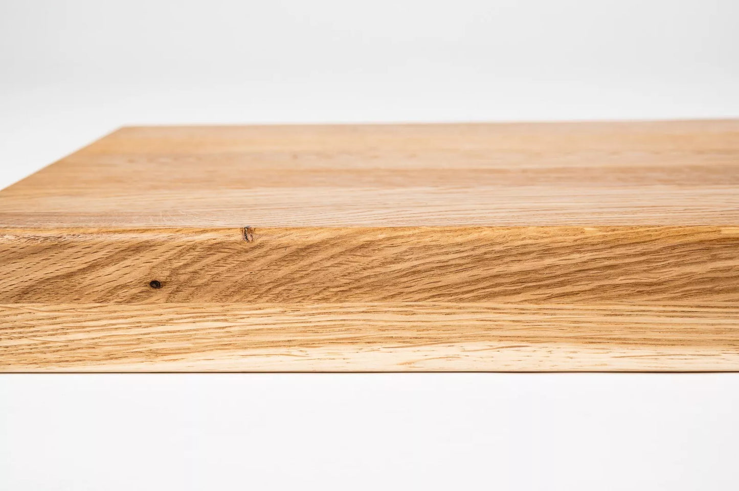 Schodový nášlap Okenní parapet s přesahem Dub Rustic, lamely z plných lamel, 16 mm, Tvrdý voskový olej přírodní (bezbarvý)