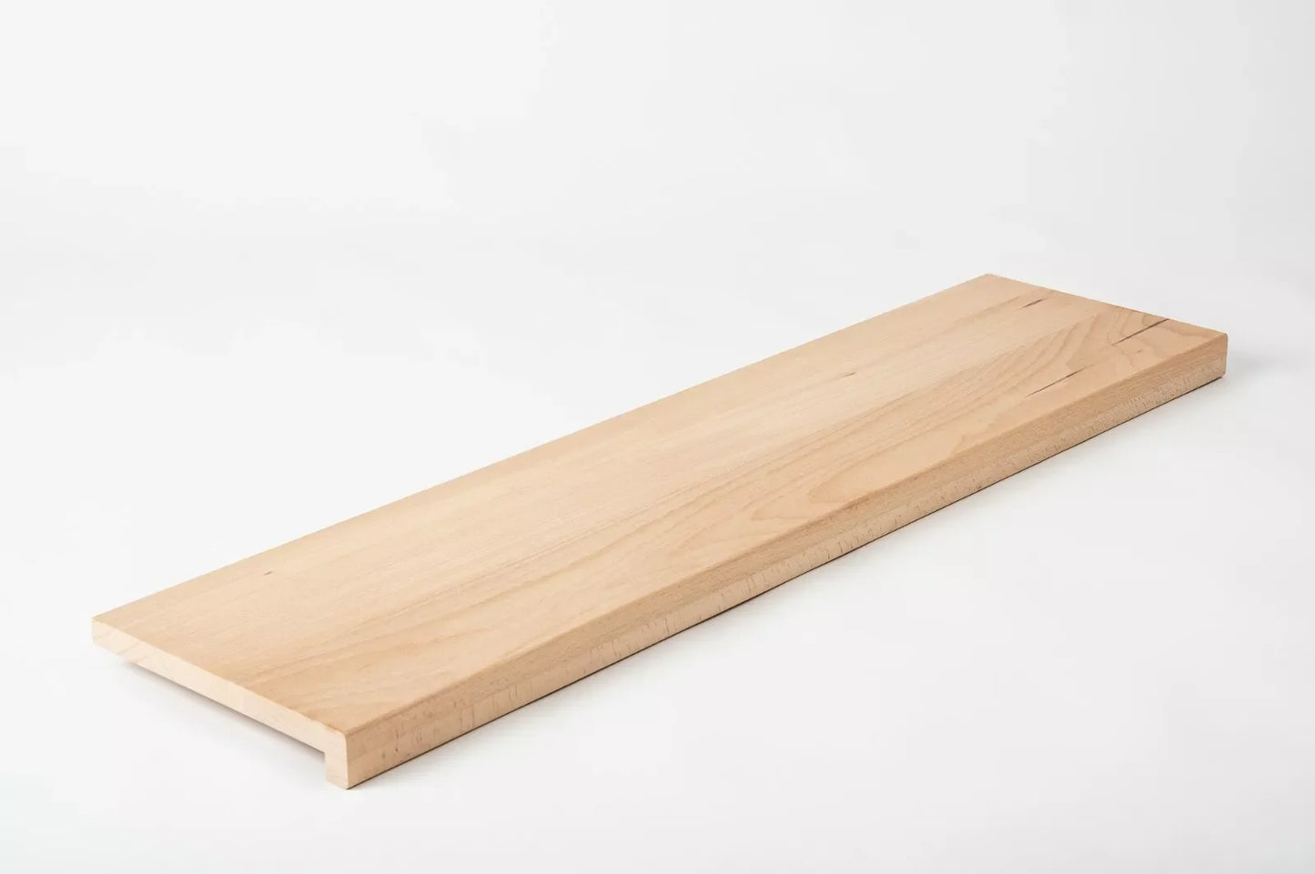 Stopień schodowy Parapet z nawisem Parzony Buk A/B, lamele lite, 26 mm, Niewykończony