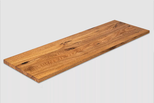 Shelf Stair tread Risers Windowsill Oak Rustic, full stave lamellas, 20 mm, Natural oil
