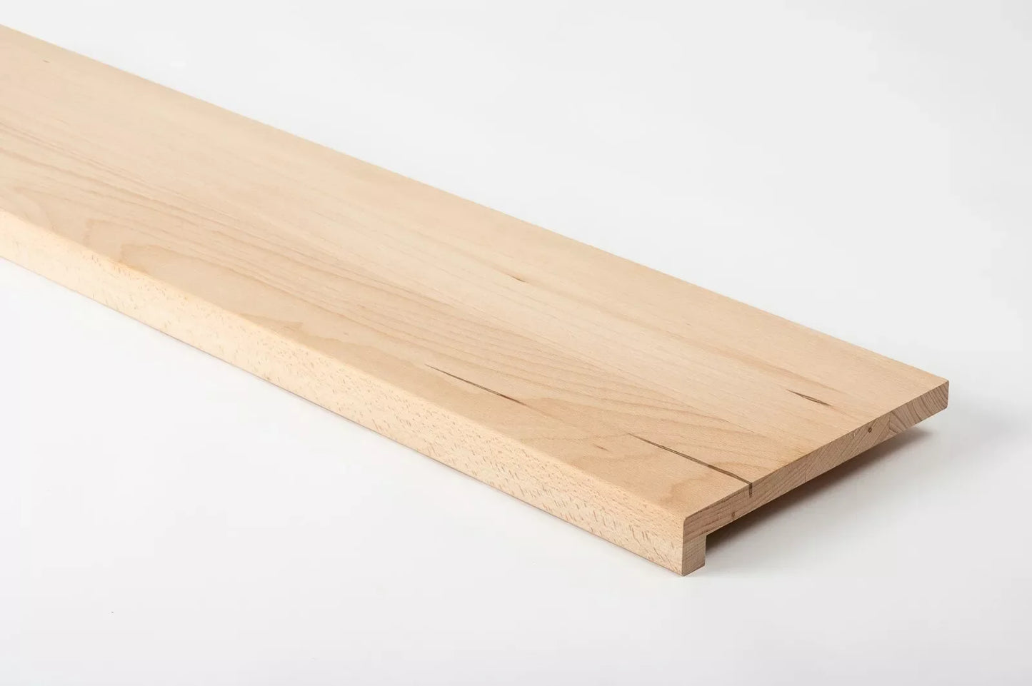 Stopień schodowy Parapet z nawisem Parzony Buk A/B, lamele lite, 20 mm, Niewykończony