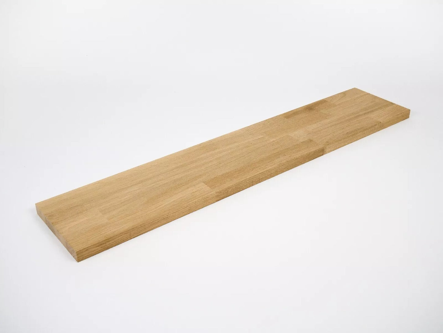 Lepená deska s plnými hranami, DIY Jasan A/B, lamely spojované prsty s pevnou šířkou, 26 mm