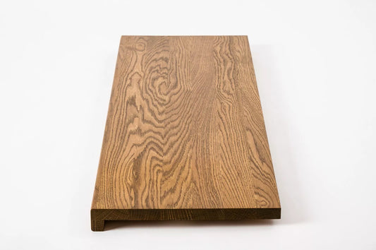 Stopień schodowy Parapet z nawisem Dąb A/B, lamele lite, 20 mm, Olej antyczny