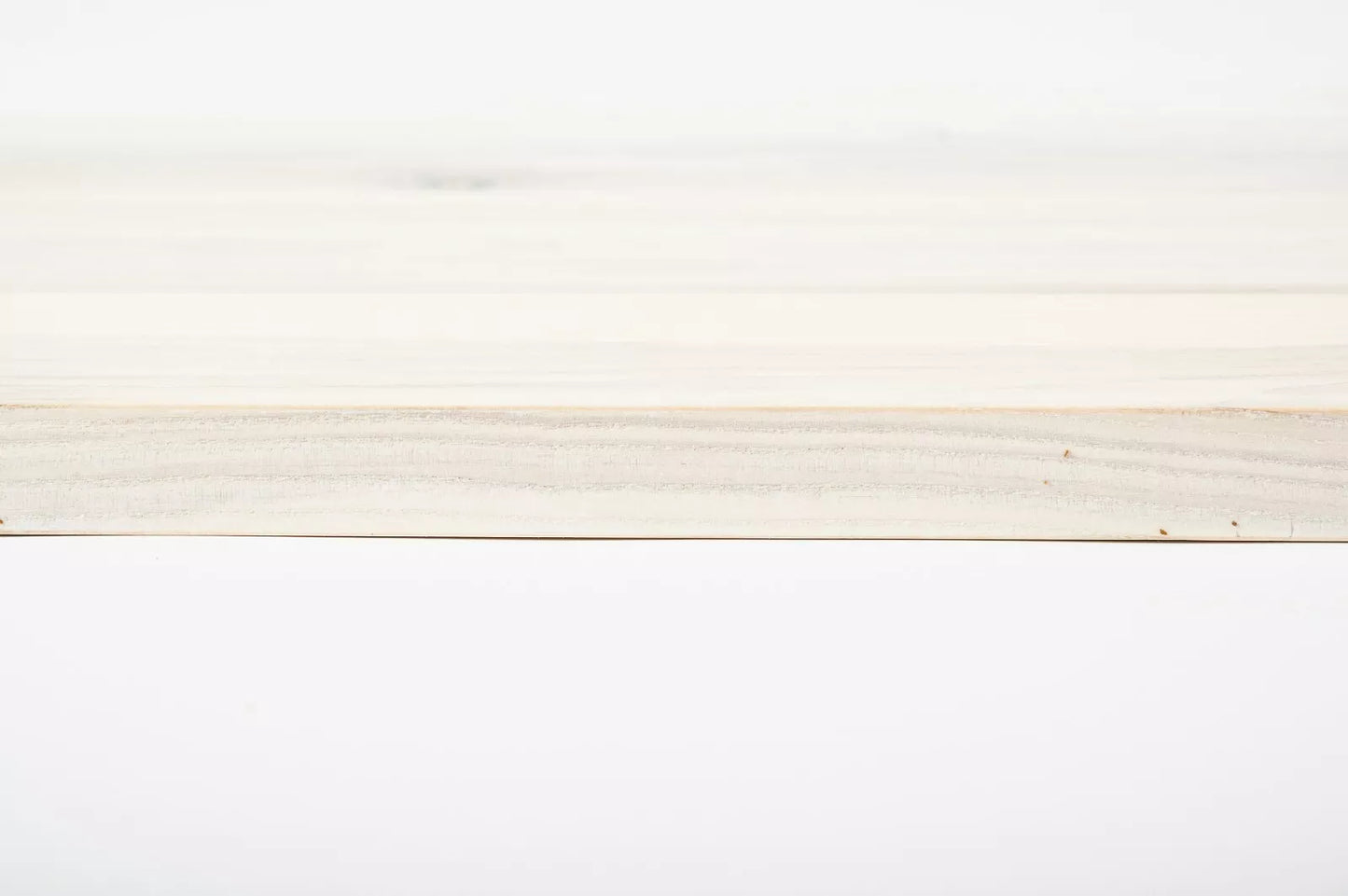 Shelf Stair tread Risers Windowsill Ash Rustic, full stave lamellas, 20 mm, Chalked white oil