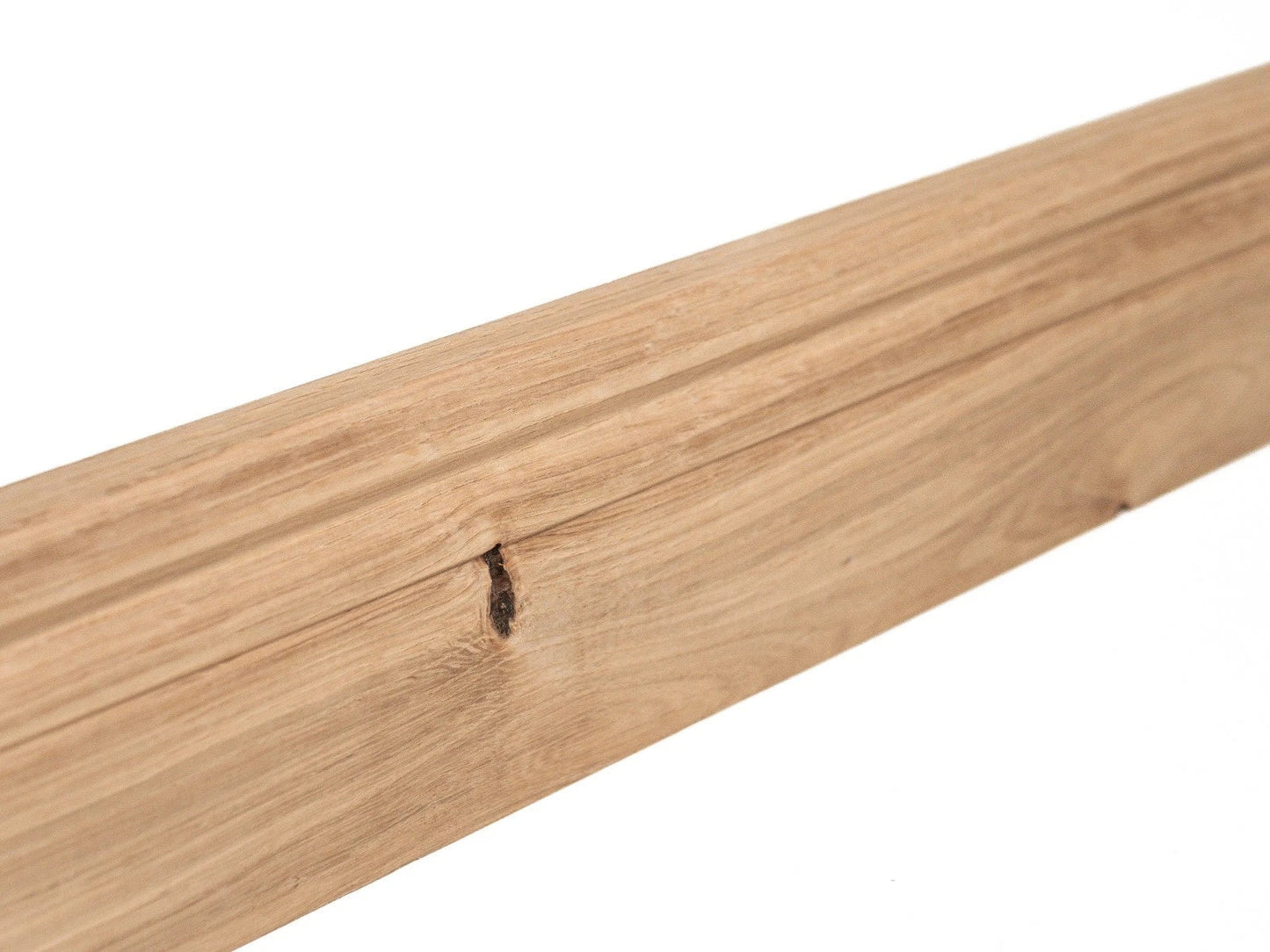 Listwa przypodłogowa dębowa lita – Rustykalna 20x70 mm, w wykończeniu surowym (bez powłok), 0,8–1,5 m, profil Hamburg