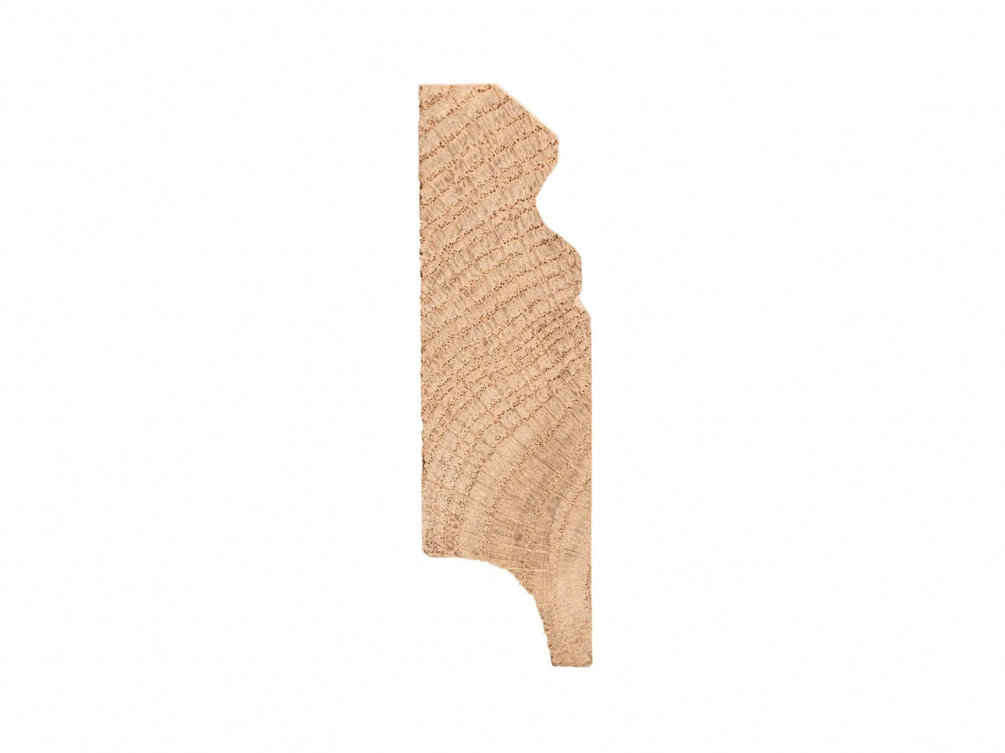 Listwa przypodłogowa dębowa lita – Rustykalna 20x70 mm, w wykończeniu surowym (bez powłok), 0,8–1,5 m, profil Hamburg