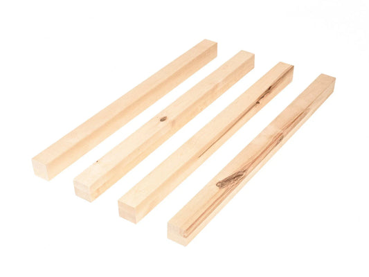 Glulam birch beam Rustic 50x50 mm untreated, square timber, solid wood