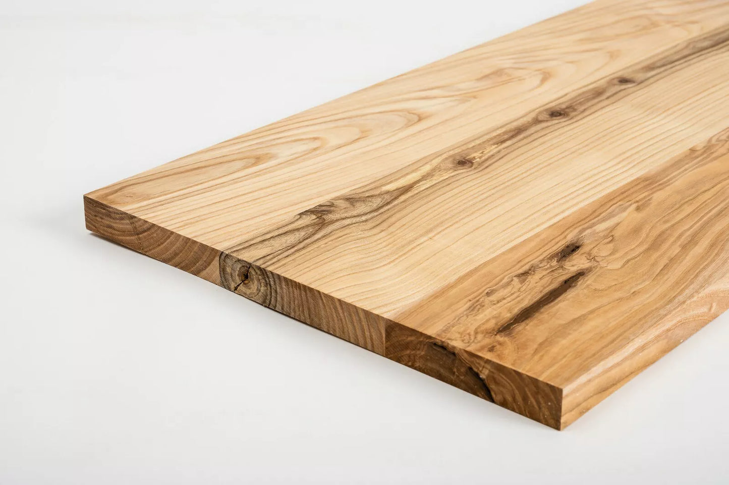 Shelf Stair tread Risers Windowsill Ash Rustic, full stave lamellas, 20 mm, Hard wax oil natur (colourless)