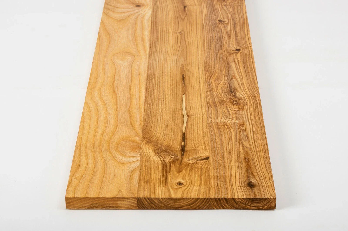 Shelf Stair tread Risers Windowsill Ash Rustic, full stave lamellas, 20 mm, Natural oil