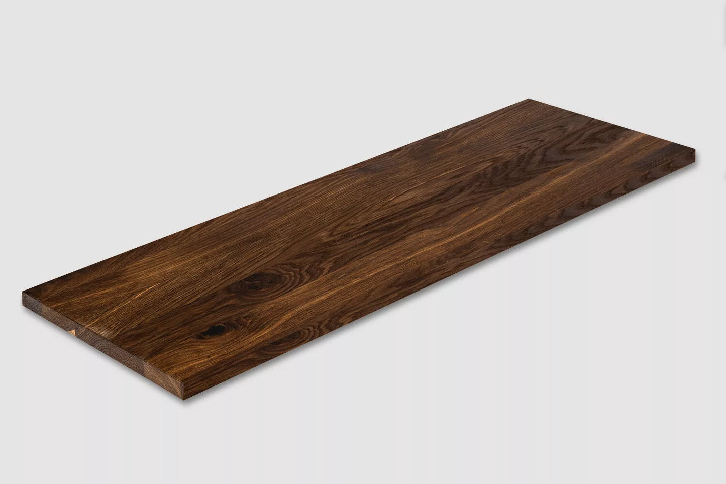 Shelf Stair tread Risers Windowsill Smoked Oak Rustic, full stave lamellas, 20 mm, Natural oil