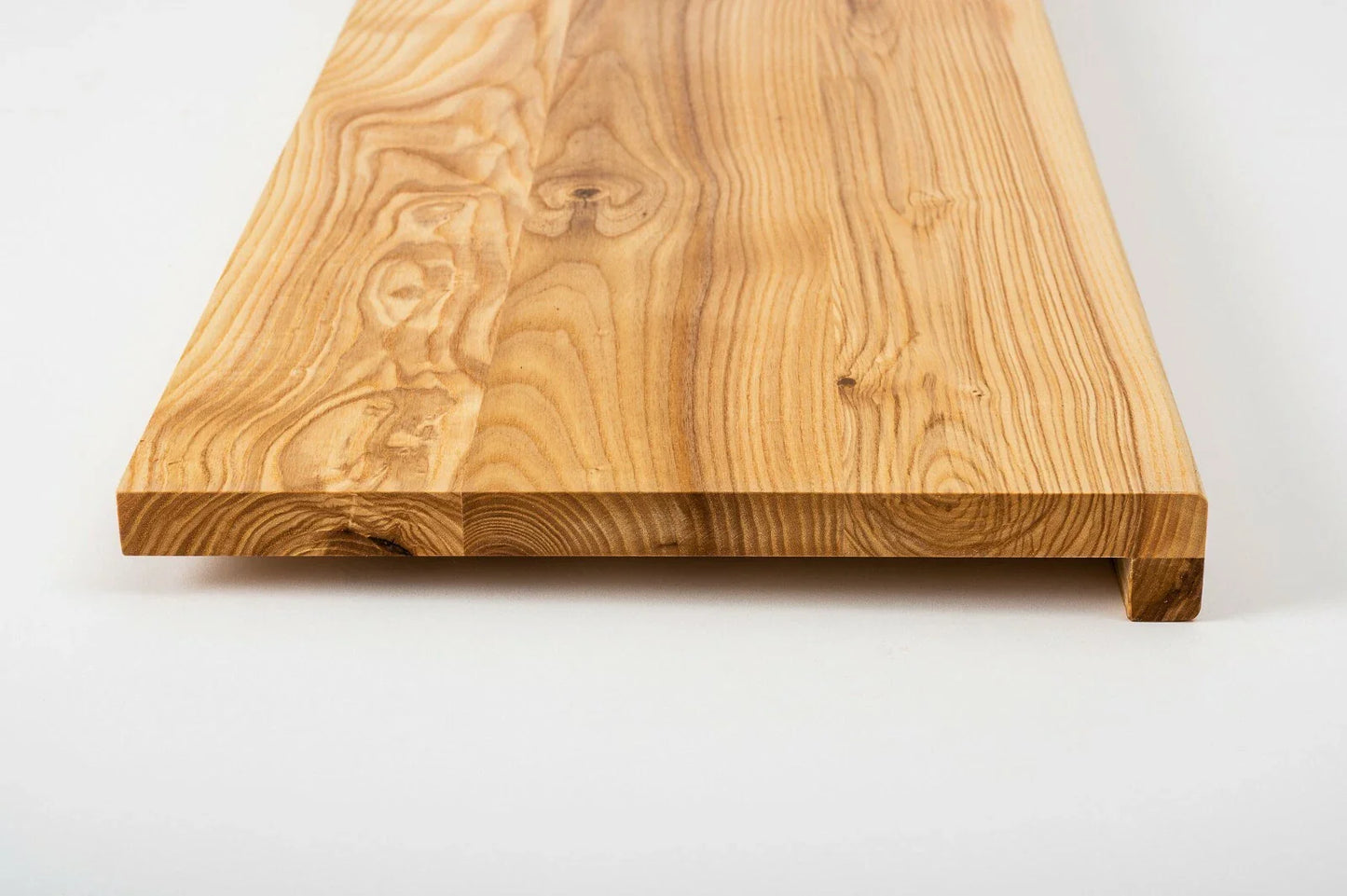 Stair tread Windowsill with overhang Ash Rustic, full stave lamellas, 20 mm, Natural oil