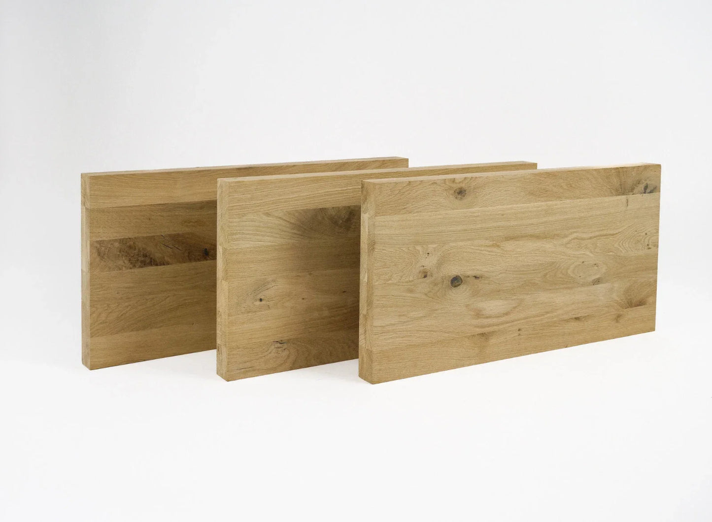 Solid edge glued panel DIY Oak Rustic, full stave lamellas, 40 mm, 2-layer