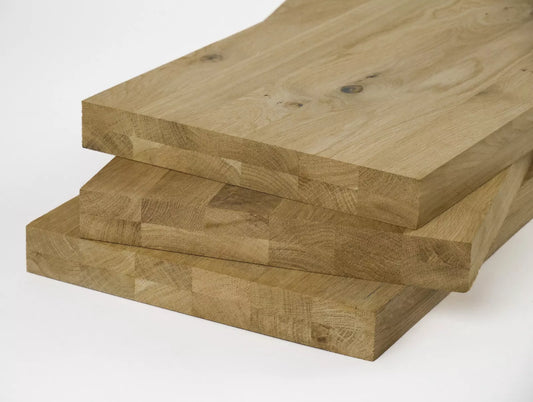 Blat drewniany z litego drewna klejony DIY Dąb Rustykalny, lamele lite, 40 mm, 2-warstwowa