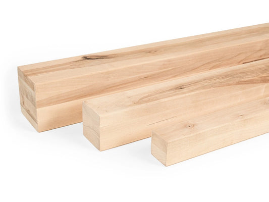 Glulam birch beam Rustic 100x100 mm untreated, square timber, solid wood